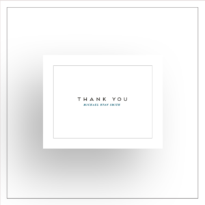 morewithprint a size notecards Thank You Fold Over style for men thumbnail Mock up
