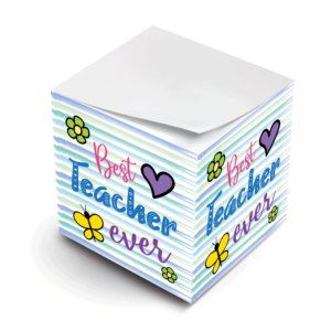 MWP Best Teacher Ever Sticky Note Cube Virtual
