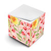 watercolor marigold sticky note cube