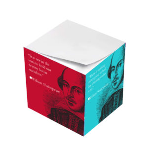 William Shakespeare Quote Variety Sticky Note Cubes